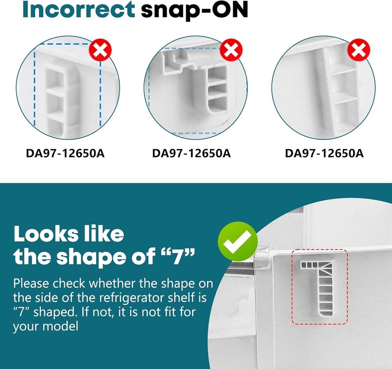 Fetechmate AAP73252202 AAP73252209 Refrigerator Right Door Bin Fit for Ken-more Elite L-G Refrigerator Door Shelf Bin Replace AAP73252204 AAP73252206 AAP73252211 by - ABS Replacement Door Shelves - Image 3